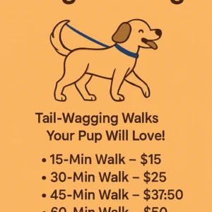 Dog Walking Services (Select Your Date & Start Time)